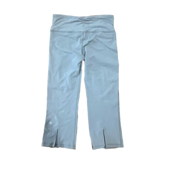 Lululemon Wunder Train high rise cropped legging *Everlux Size 4 Rhino Grey - Picture 2 of 2